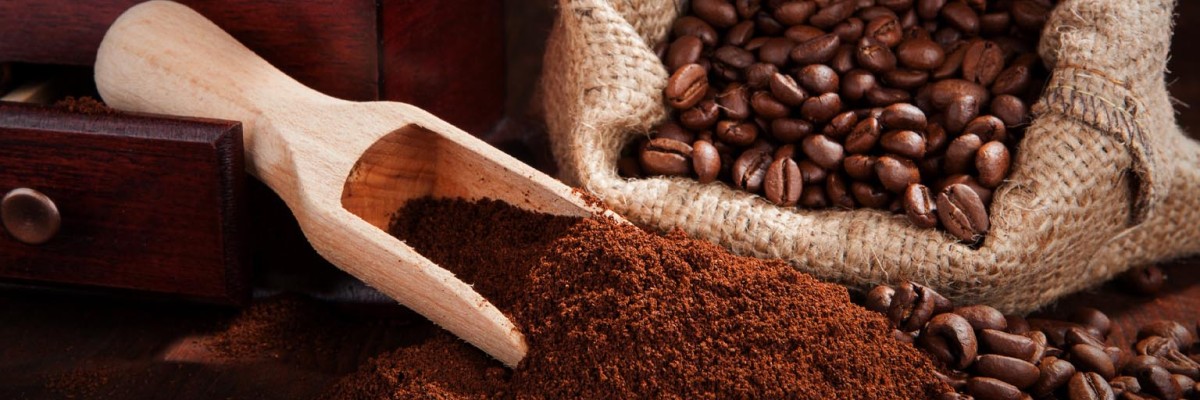 Café Molido: El café molido rico y aromático